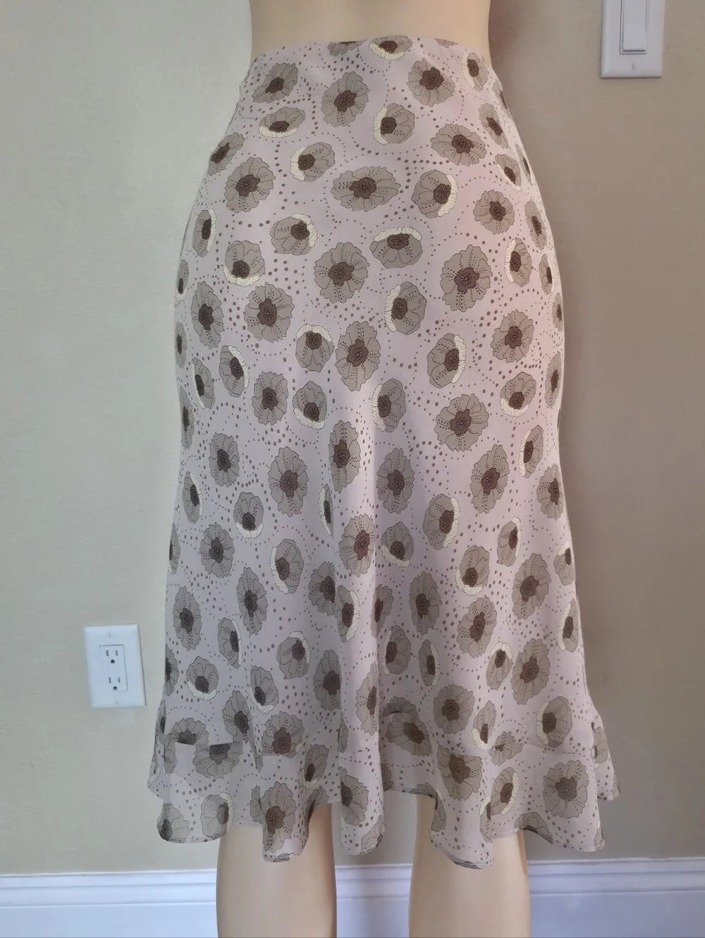 Floral Midi Skirt Size XL